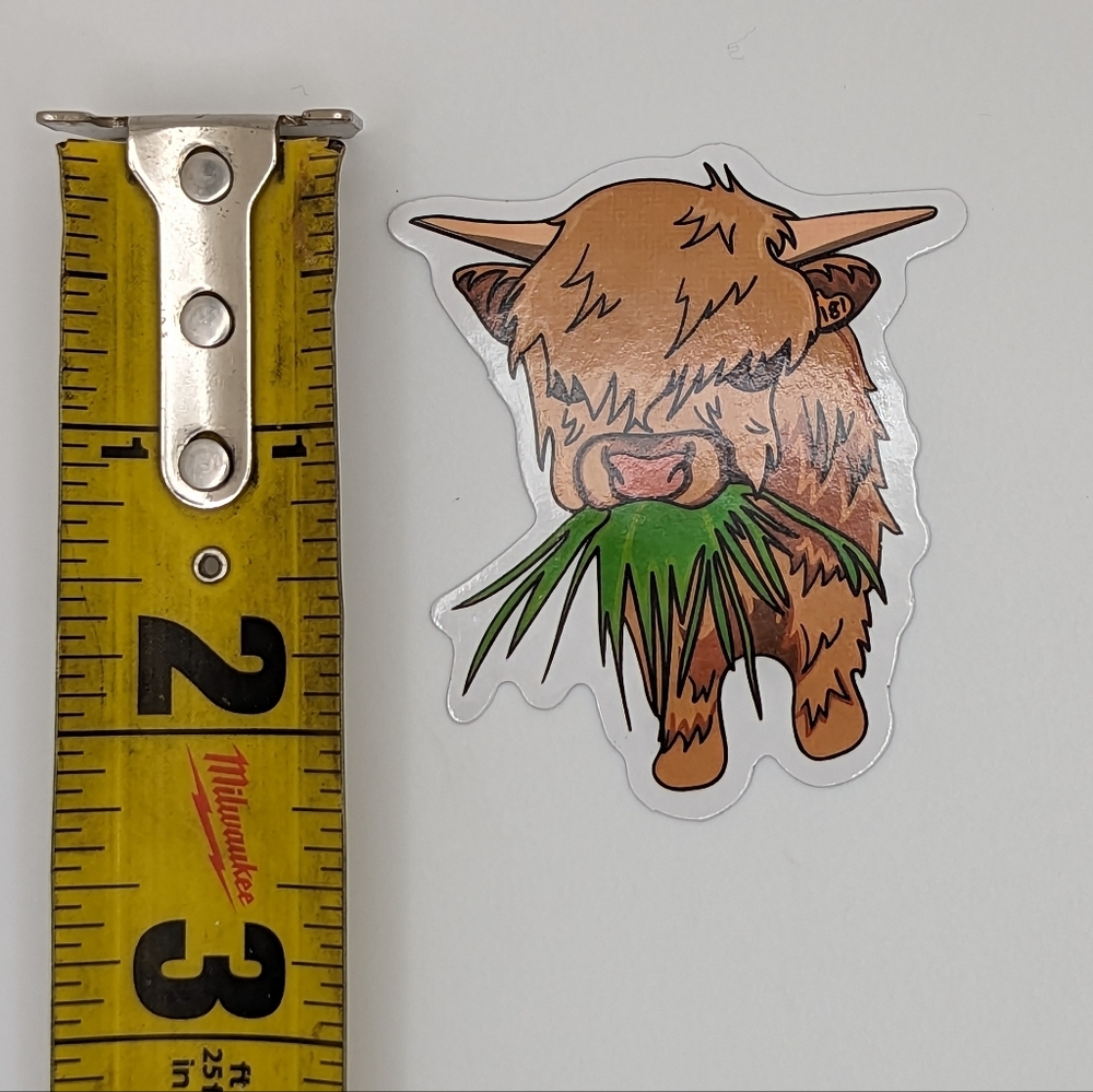 Highland Cow Sticker - Picture 2 of 2